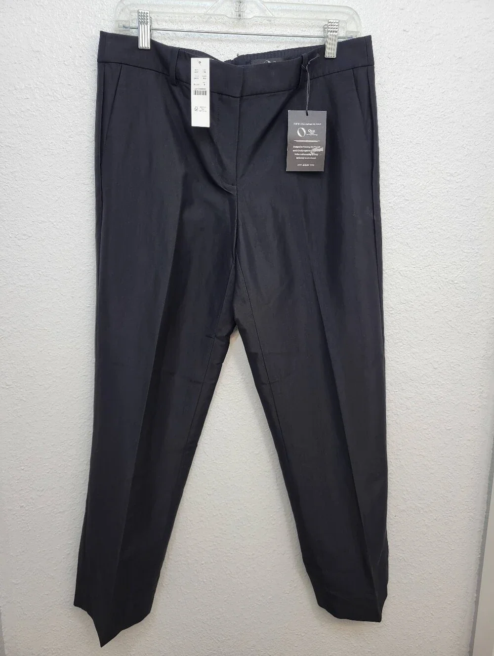 J Crew Slim-fit trouser in sateen CN751 Size 8 NWT  Black $198 Retail